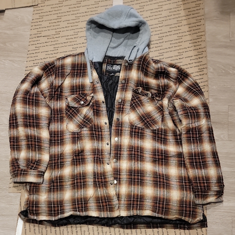 Plaid Hooded Jacket for Men